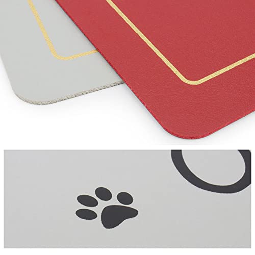 Customized Waterproof Non-Slip Pet Feeding Mat (Gray)