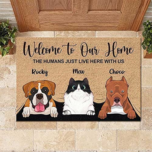 Personalized Dog Lover's Indoor/Outdoor Welcome Mat