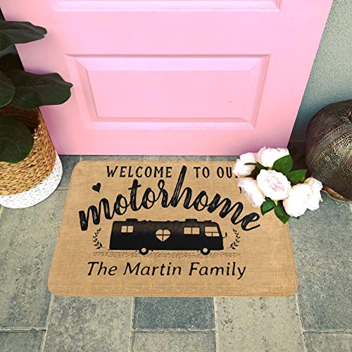 Personalized Rustic Pet Doormat with Custom Name