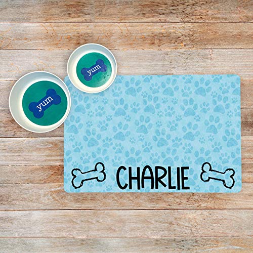 Custom Dog Bowl Mat - Personalized Pet Placemat