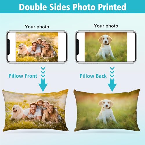 Personalized Double Sided Pet Picture Pillow - (16"x24")