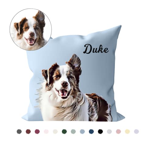 Personalized Pet Photo Pillow Cover - Customized Gift