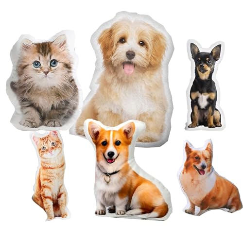 Custom Pet Pillow 3D Shaped with Pet Photo