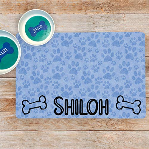 Custom Dog Bowl Mat - Personalized Pet Placemat