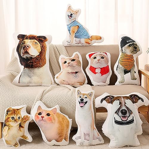Custom Pet Pillow 3D Shaped with Pet Photo