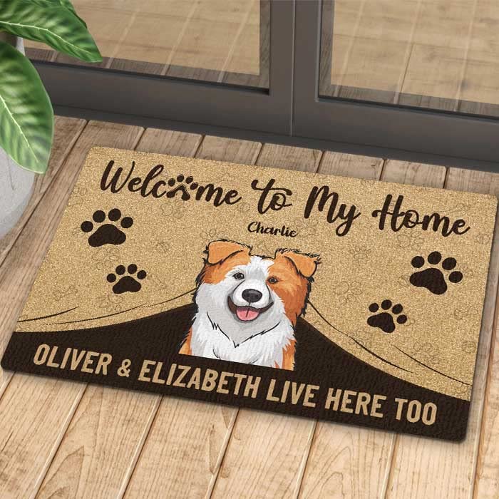 Custom Pawfect House Welcome Mat for Dog Parents