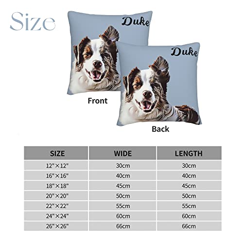Personalized Pet Photo Pillow Cover - Customized Gift