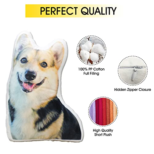 Personalized 16" Pet Shaped Pillow with Custom Photo