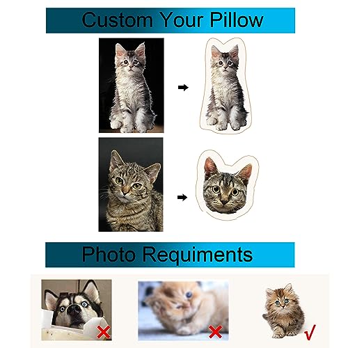 Custom Pet Pillow 3D Shaped with Pet Photo