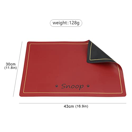 Customized Waterproof Non-Slip Pet Feeding Mat (Gray)