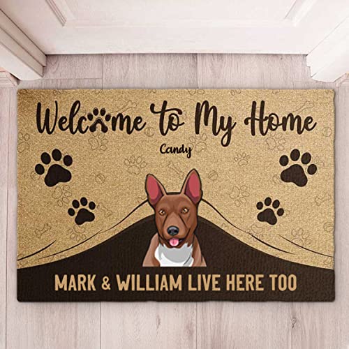 Custom Pawfect House Welcome Mat for Dog Parents
