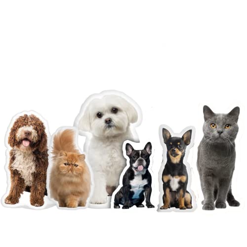 Custom Pet Shaped Double Sided Photo Pillows - 8inches