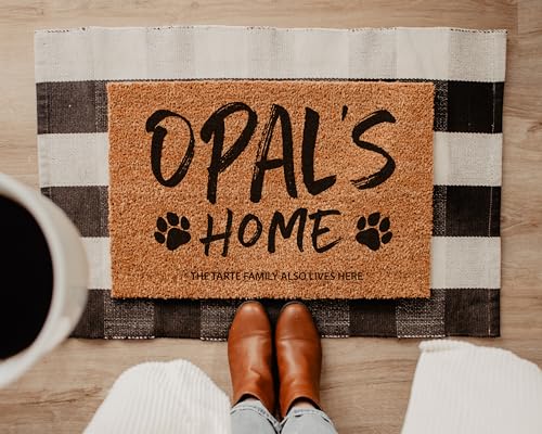 Personalized Pet Welcome Mat | Custom Family Doormat