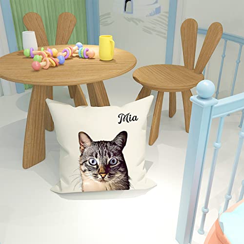 Personalized Pet Photo Pillow Cover - Customized Gift
