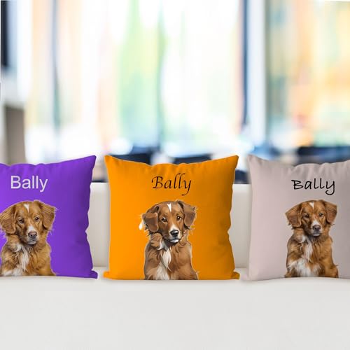 Personalized Pet Photo Pillow Covers - Custom Art Pillow