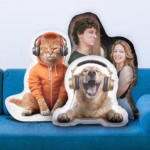 Custom Pet Photo Pillow - Dog Cat Face Idol