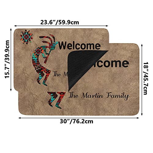 Personalized Southwest Kokopelli Pet Doormat - Custom Name