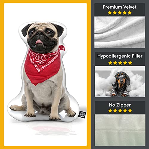 Personalized Custom 3D Dog Throw Pillow - Made in USA