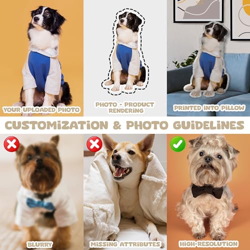 Personalized Pet Photo Pillow for Home Decor