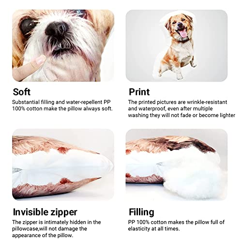 Personalized Dog or Cat Photo Pillow for Pet Lovers