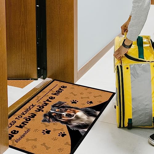 Personalized Pet Photo Door Mats Custom Printed Dog Rug