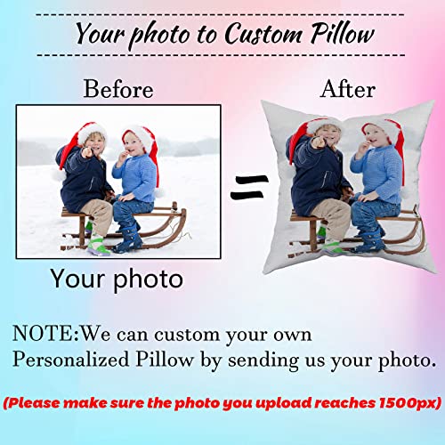 Custom Pet Photo Pillow with Family Portrait Decoration