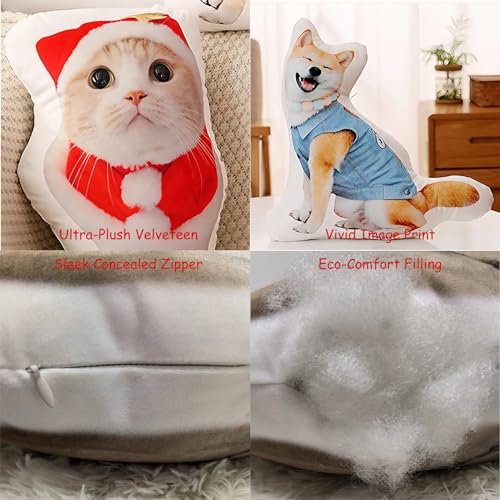 Custom Pet Photo Pillow - 3D Printed Personalized