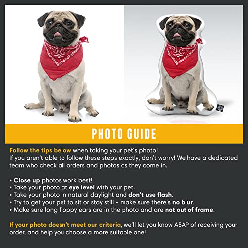 Personalized Custom 3D Dog Throw Pillow - Made in USA