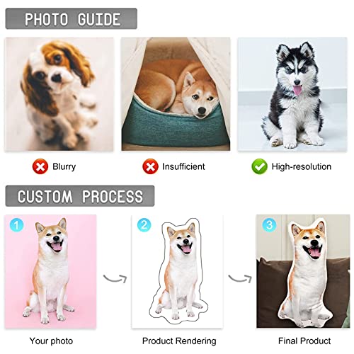 Personalized Dog or Cat Photo Pillow for Pet Lovers