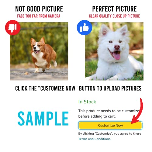 Custom Pet Shaped Double Sided Photo Pillows - 8inches