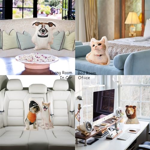 Custom Pet Photo Pillow - 3D Printed Personalized