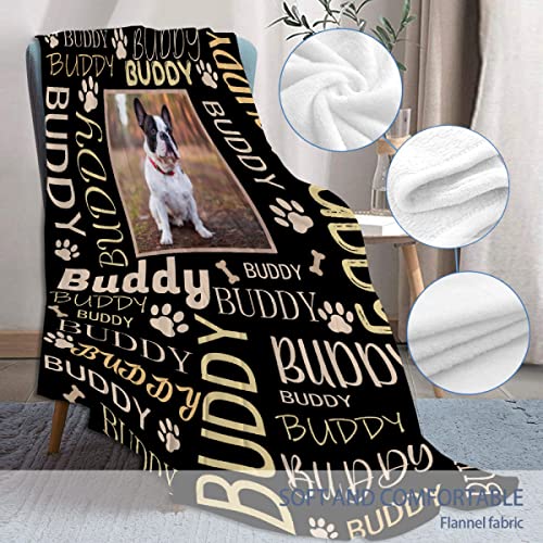 Custom Name Dog Blanket - Personalized Pet Throw