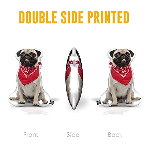 Personalized Custom 3D Dog Throw Pillow - Made in USA