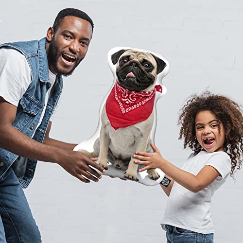 Personalized Custom 3D Dog Throw Pillow - Made in USA