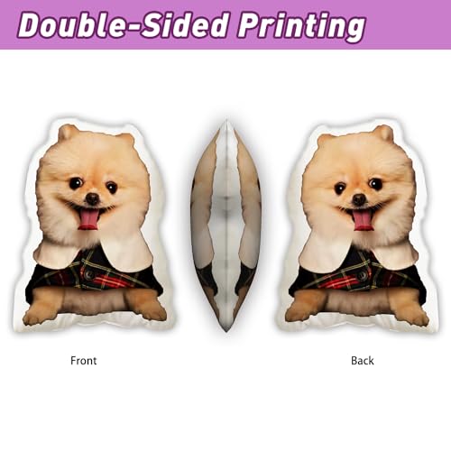 LUSHADD Custom Pet Pillow with Duplex Printing (8 inch)