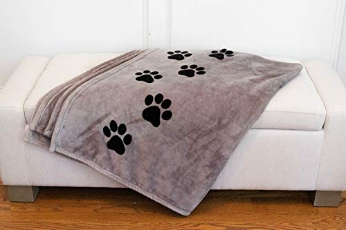 Pawprints Left by You Pet Memorial Blanket - Comforting Gift