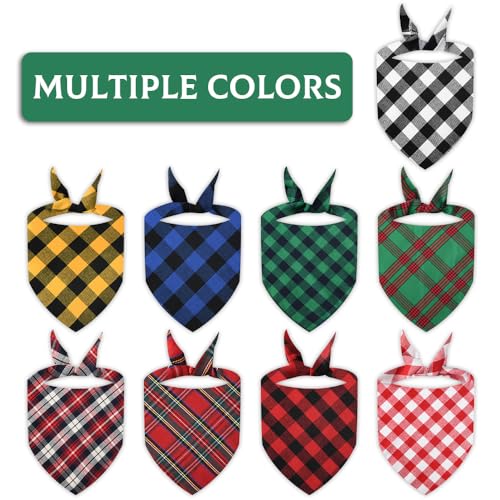 Customized Plaid Bandana for Pets, Name Design Required
