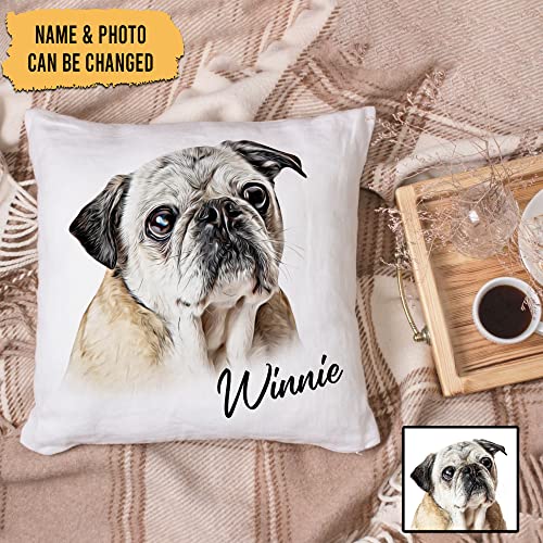 Custom Dog Photo Pillow for Pet Lovers Gift