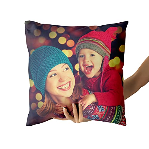 Personalized Pet Photo Throw Pillow Case, 14x14