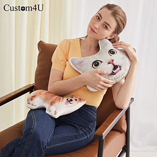 Personalized Pet Shaped Pillow with Your Funny Photos