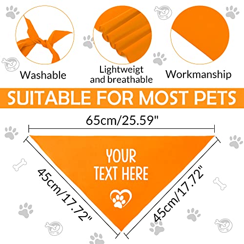 Nibana Personalized Custom Dog Bandana with Icons