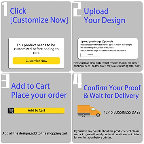 Custom Pet Photo Pillow with Family Portrait Decoration