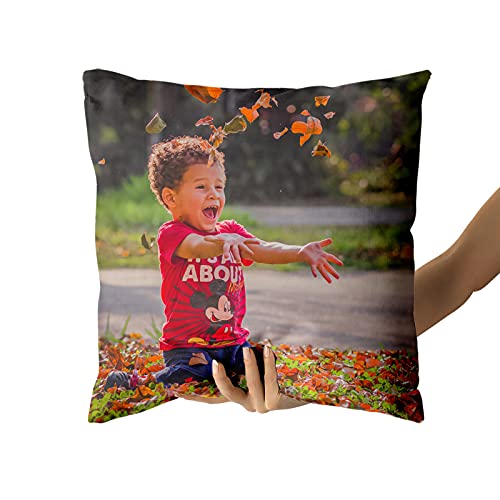 Personalized Pet Photo Throw Pillow Case, 14x14