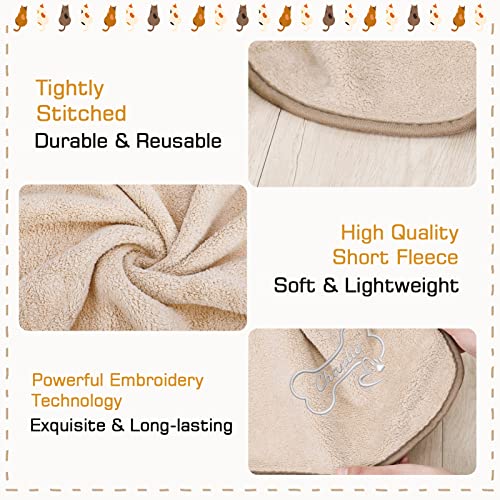 scenicamp Personalized Dog Blanket, Embroidered Name, 30 x 40 Inch