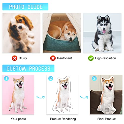 Personalized Pet Pillow Shaped Like Your Dog/Cat Picture