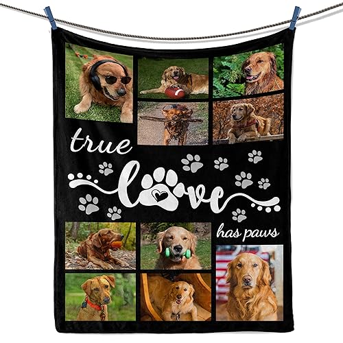 Personalized Dog Memorial Blanket with Custom Photo