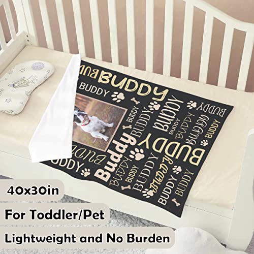 Custom Name Dog Blanket - Personalized Pet Throw