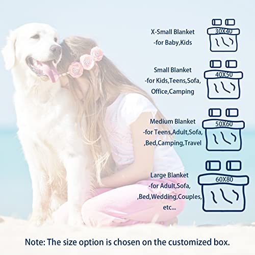 Custom Pet Photo Blanket for Memorial Sympathy Gift