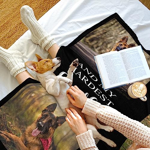 Personalized Pet Blanket with Custom Photo, Memorial Gift
