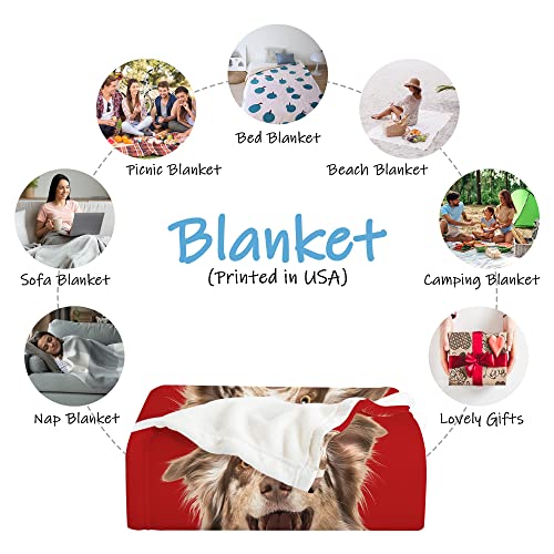 Customized Dog Portrait Blanket - Personalized Flannel Fleece Gift